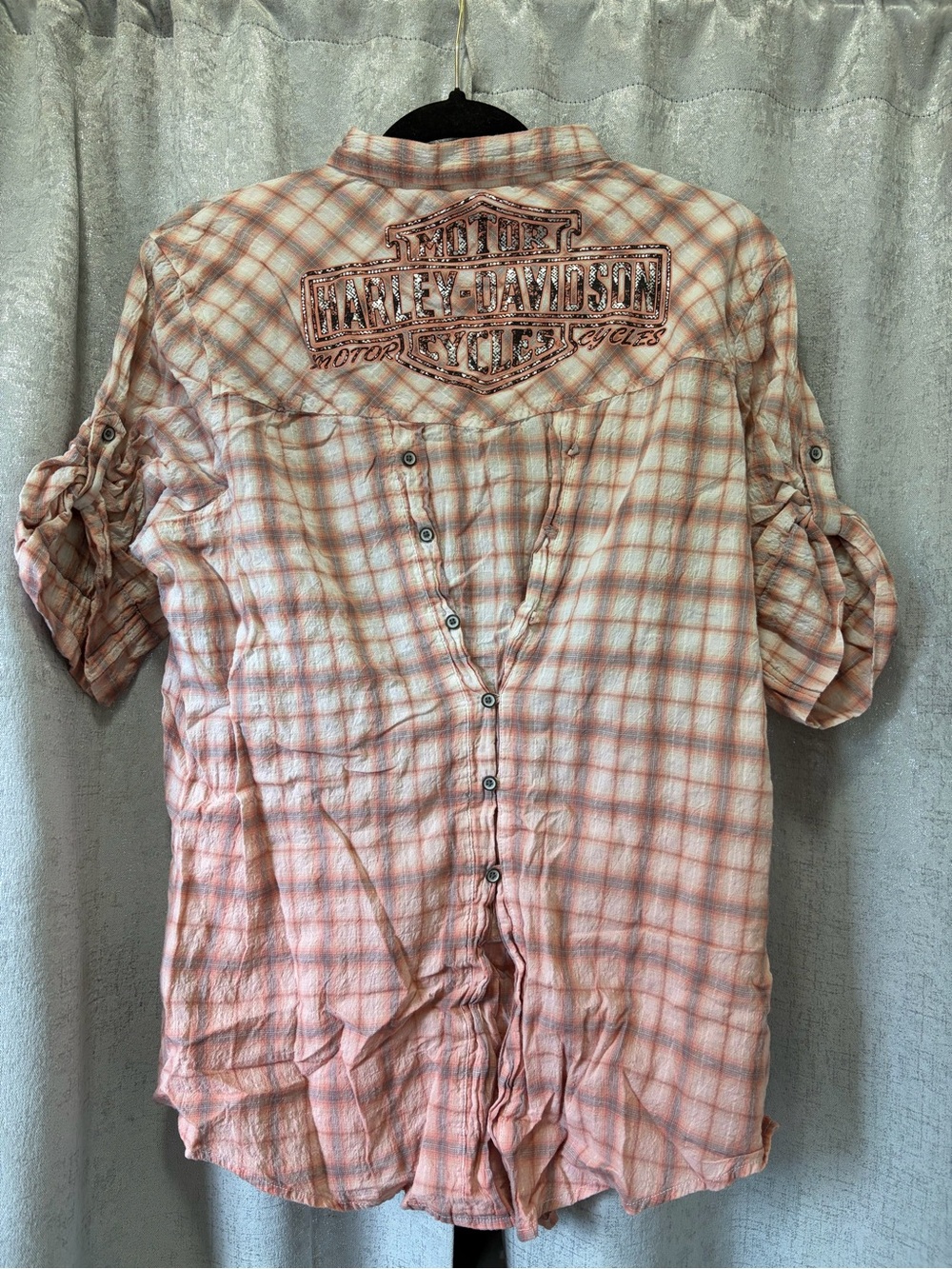 Harley-Davidson Plaid Button-Down Shirt XL